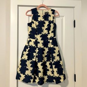 Vince Camuto navy floral dress